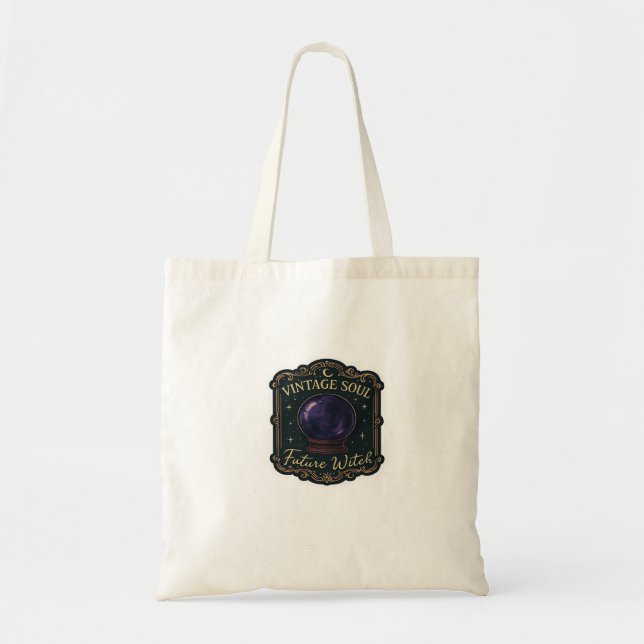 Bolso De Tela Whimsigoo Fantasía Bosques Místicos, Luna y Mágica (Frente)