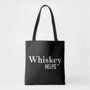 Bolso De Tela Whiskey ayuda a tomar bebidas alcohólicas graciosa