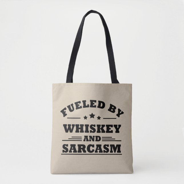 Bolso De Tela Whiskey cita graciosos dichos de alcohol (Anverso)