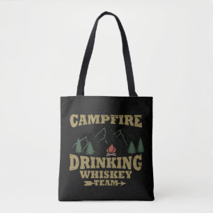 Bolso De Tela Whiskey cita graciosos dichos de camping