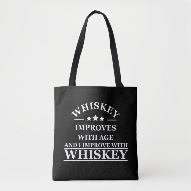 Bolso De Tela Whiskey cita graciosos regalos de dichos de alcoho (Anverso)