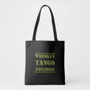 Bolso De Tela Whiskey Tango Foxtrot WTF
