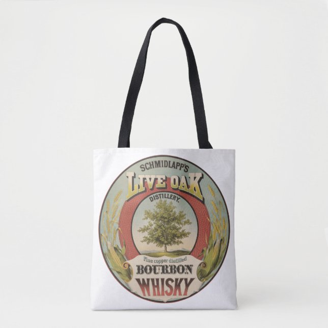 Bolso De Tela Whisky De Borbón De Cobre Fina. (Anverso)