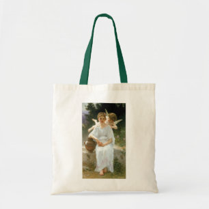 Bolso De Tela Whisperings of Love, First Reverie by Bouguereau