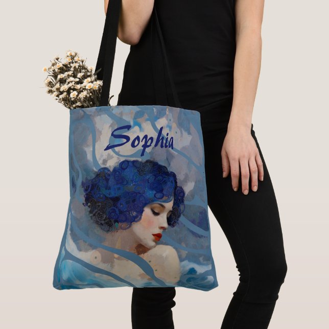 Bolso De Tela Whispers of the Ocean Goddess (Detalle)