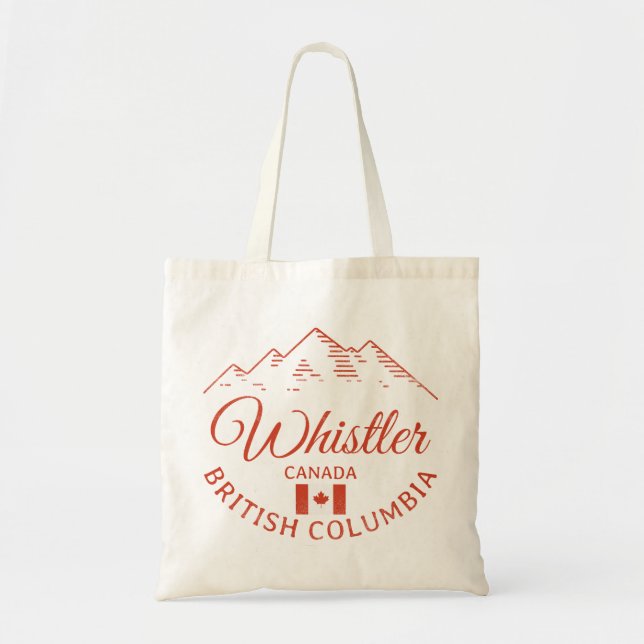 Bolso De Tela Whistler BC Canada Mountain (Frente)