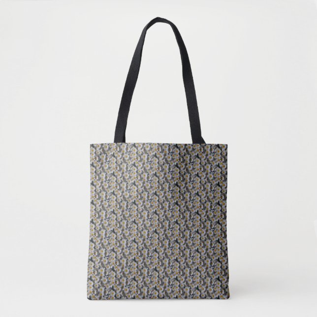 Bolso De Tela White Daisies (Anverso)