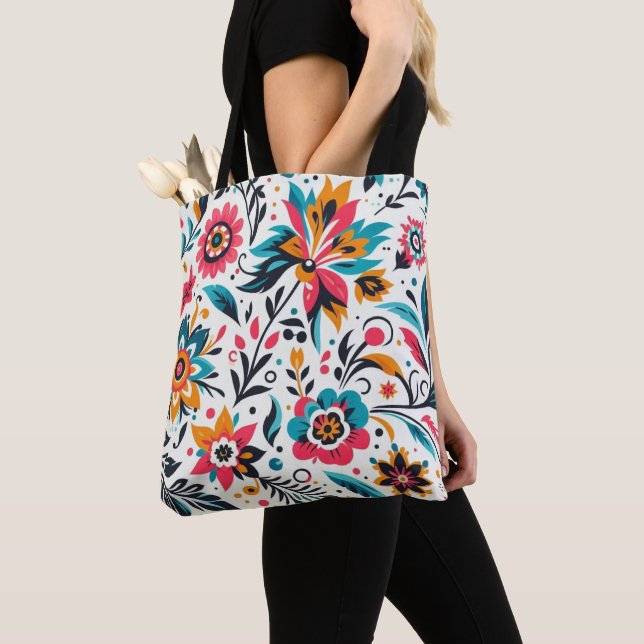 Bolso De Tela White mexican (Detalle)