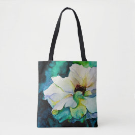 Bolso De Tela White Rose Totebag