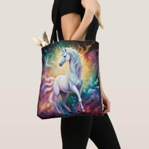 Bolso De Tela White Wonder: El unicornio blanco espectral