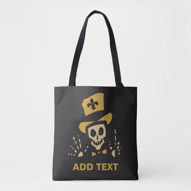 Bolso De Tela Who Dat Voodoo Man (Anverso)