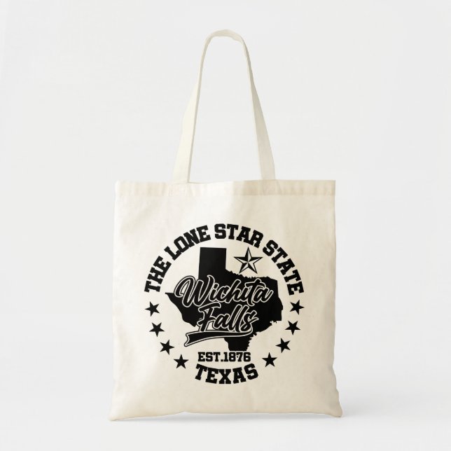 Bolso De Tela Wichita Falls, Texas (Frente)