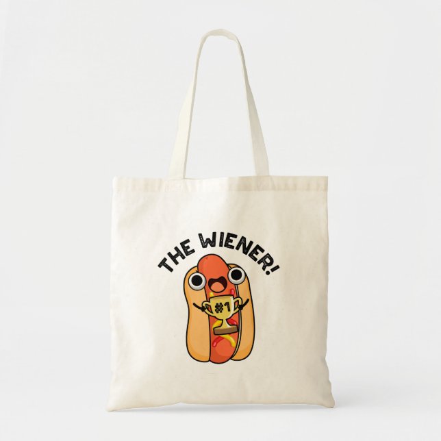 Bolso De Tela Wiener Funny Winner Hot Dog Pun (Frente)