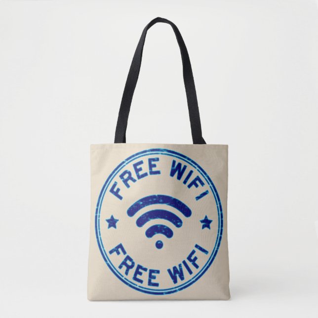 Bolso De Tela WiFi gratuito (Anverso)