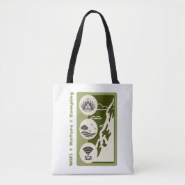 Bolso De Tela WiFi + naturaleza = aventura de camping camping