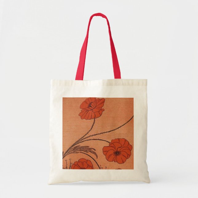 Bolso De Tela Wild Flowers (Frente)