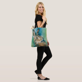 Bolso De Tela Wild Hare Exuberance Pastel Art