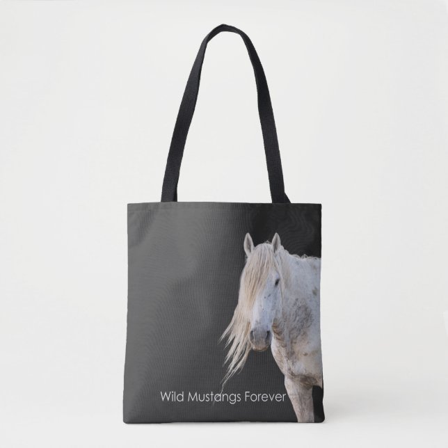 Bolso De Tela Wild Mustangs Forever Tote Bag (Anverso)
