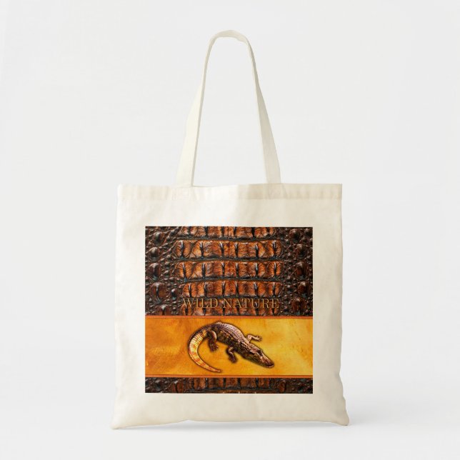Bolso De Tela WILD NATURE - Colección de diseño CROCODILE-DILE-D (Frente)