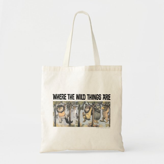 Bolso De Tela Wild Things and Max Swinging From Trees (Frente)