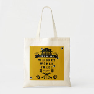 Bolso De Tela Wild West Americana Poker