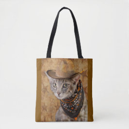 Bolso De Tela Wild West Kitty