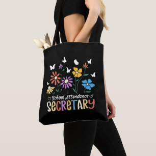 Bolso De Tela Wildflowers Groovy, secretario de asistencia escol