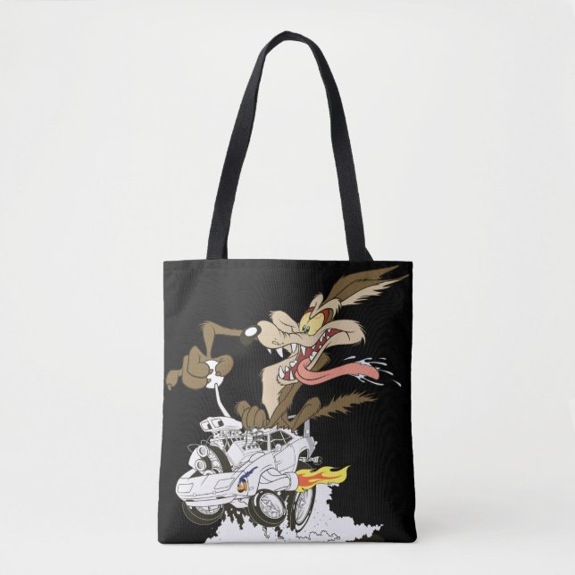 Bolso De Tela WILE E. COYOTE™ Crazy Driver (Anverso)