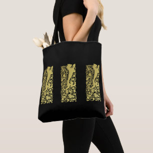 Bolso De Tela Will Bradley Heraldic Lion