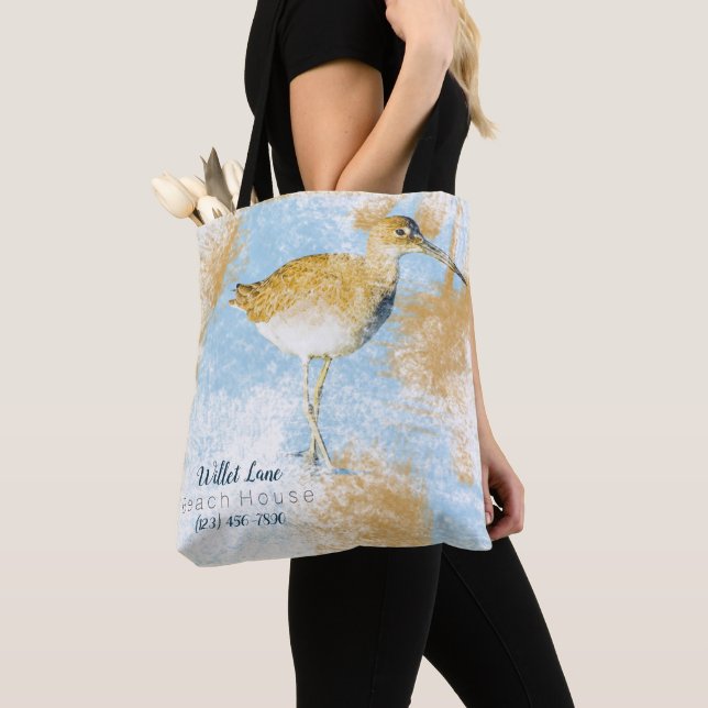 Bolso De Tela Willet Shorebird Vacation House Tote Bag (Detalle)