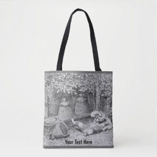 Bolso De Tela William H. Beard - Bear Stung por las abejas