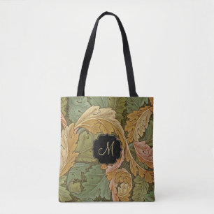 Bolso De Tela William Morris Acanthus con Monograma