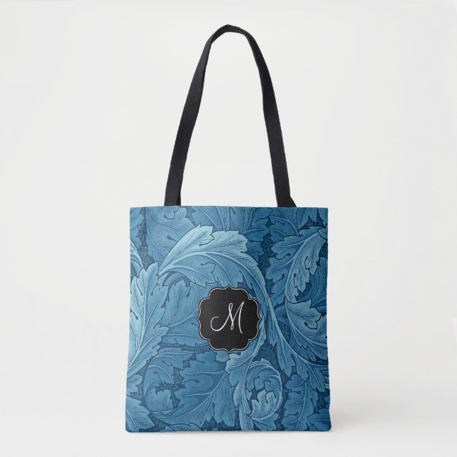 Bolso De Tela William Morris Acanthus con Monograma (Anverso)