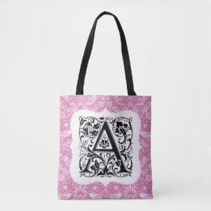 Bolso De Tela William Morris Alphabet Strawberry Thief Pink