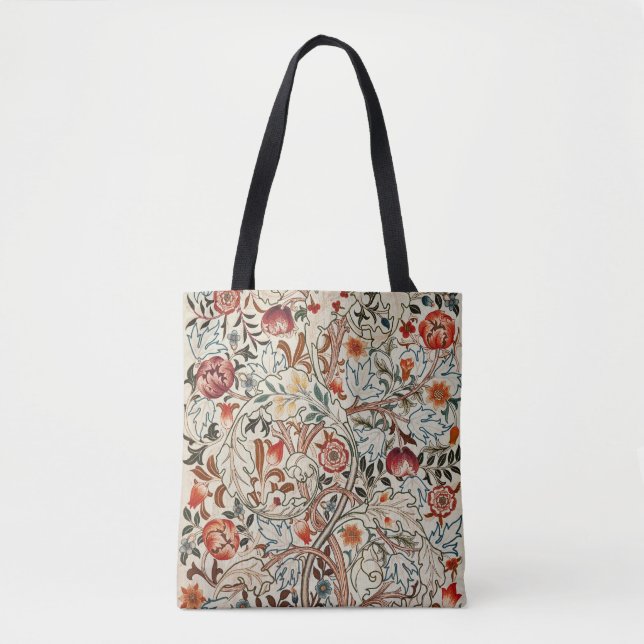 Bolso De Tela William Morris Ancanthus Portiere Design (Anverso)