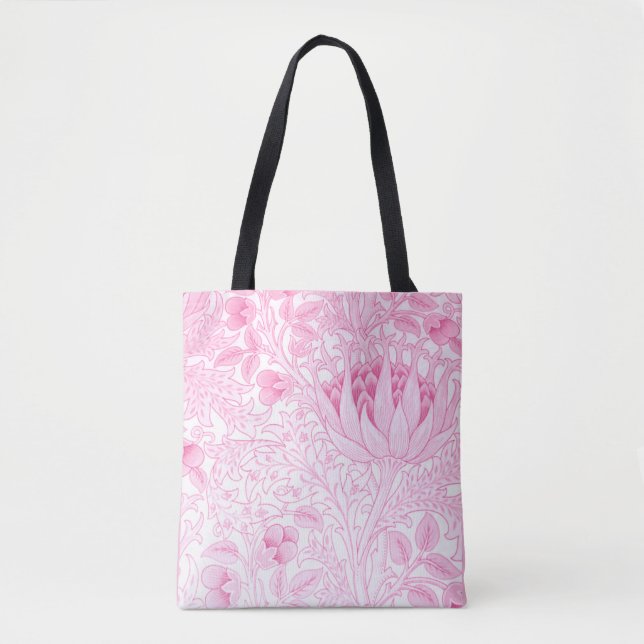 Bolso De Tela William Morris Artichoke Pink (Anverso)
