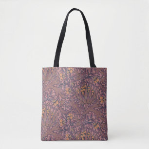 Bolso De Tela William Morris Artichoke Wine and Gold