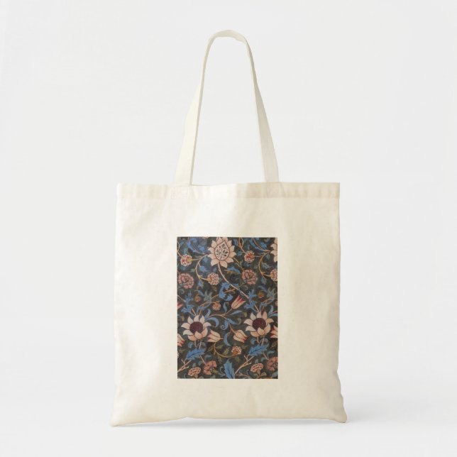 Bolso De Tela William Morris Evenlode Arte Textil Floral (Frente)
