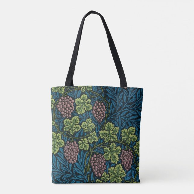 Bolso De Tela William Morris Grape Vines (Reverso)