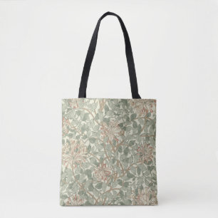 Bolso De Tela William Morris Honeysuckle Green Floral