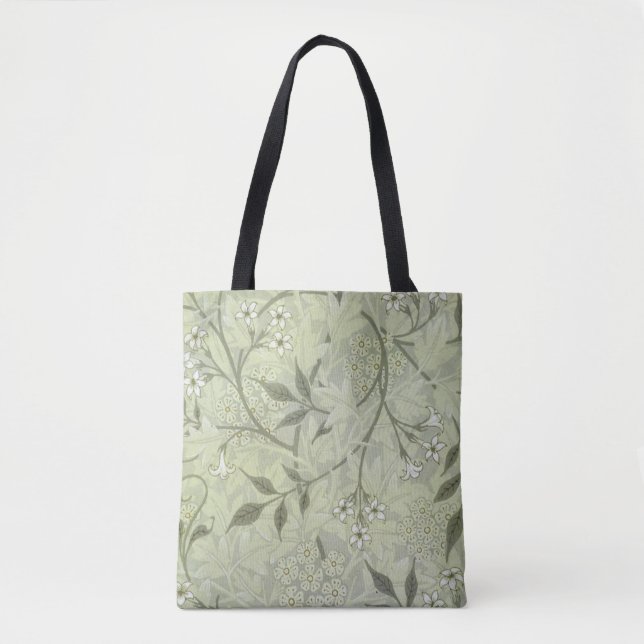 Bolso De Tela William Morris Jasmine Botanical (Anverso)