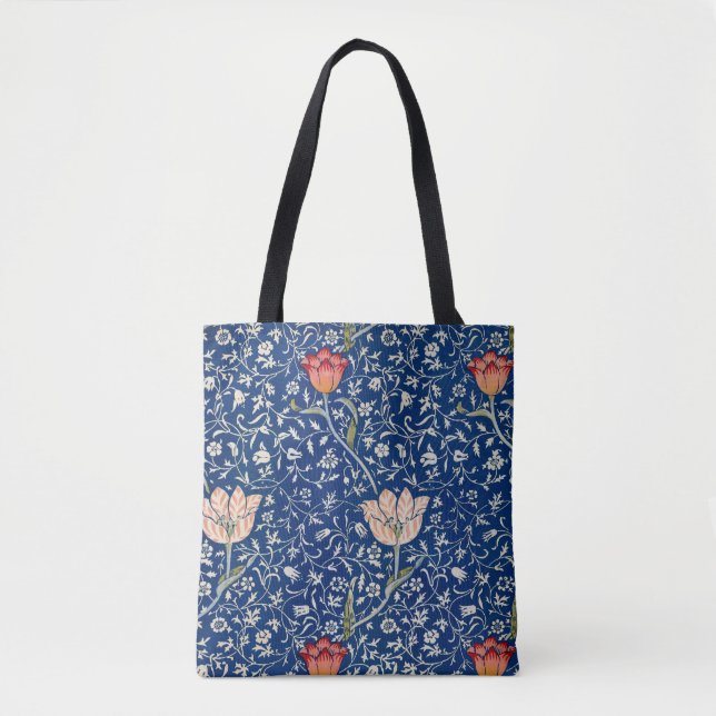 Bolso De Tela William Morris Medway Blue Floral (Anverso)