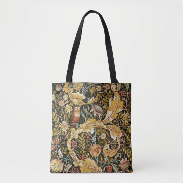 Bolso De Tela William Morris Owl an Acanthus (Anverso)