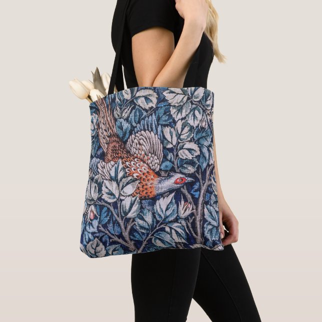 Bolso De Tela William Morris Pheasant (Detalle)