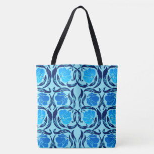 Bolso De Tela William Morris Pimpernel, Denim & Light Blue