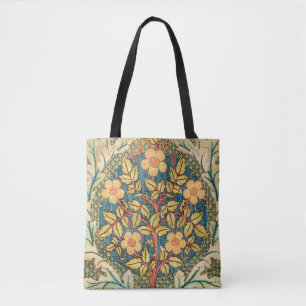 Bolso De Tela William Morris Rosa Wreath 
