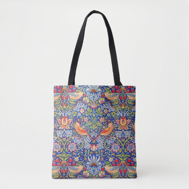 Bolso De Tela William Morris Strawberry ladrón famoso cuadro (Anverso)