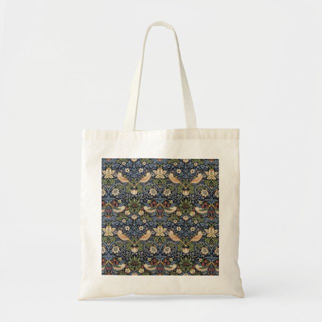 Bolso De Tela William Morris Strawberry Thief (Frente)