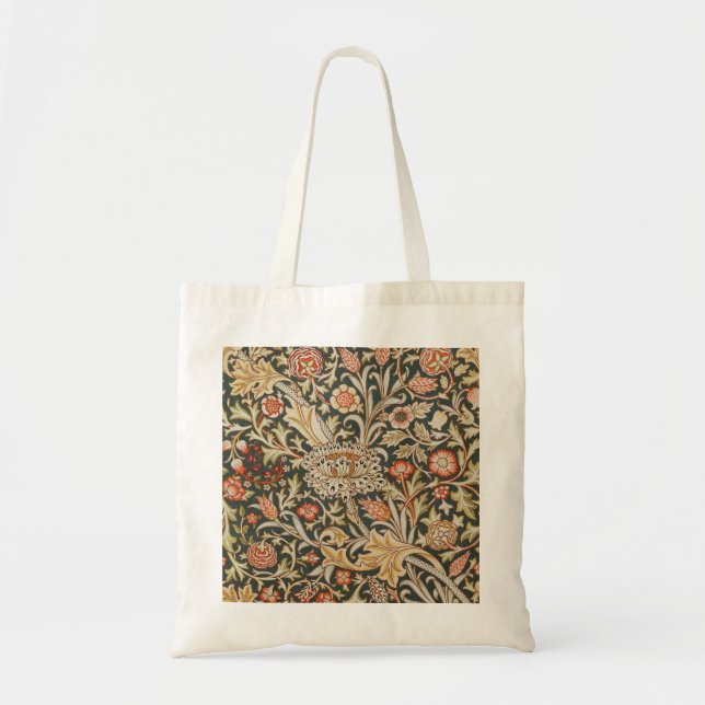 Bolso De Tela William Morris Trent Garden Flower Classic Botanic (Frente)