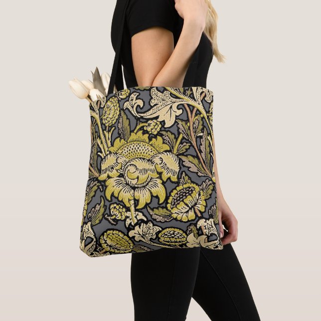 Bolso De Tela William Morris Wey Floral Wallpaper (Detalle)
